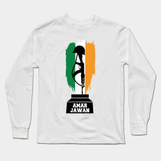 I Love Indian Army Amar Jawan Patriotic Jai Hind T-shirt Long Sleeve T-Shirt